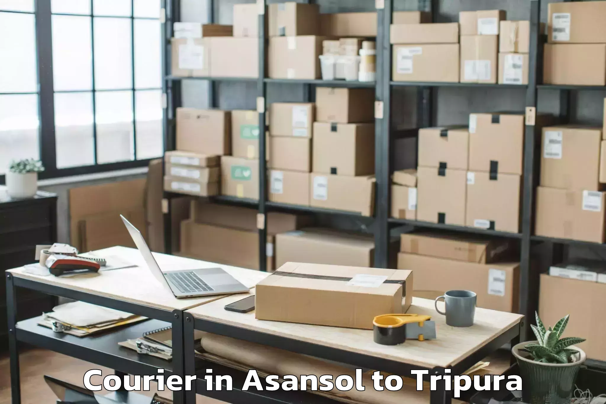 Asansol to Melaghar Courier Booking